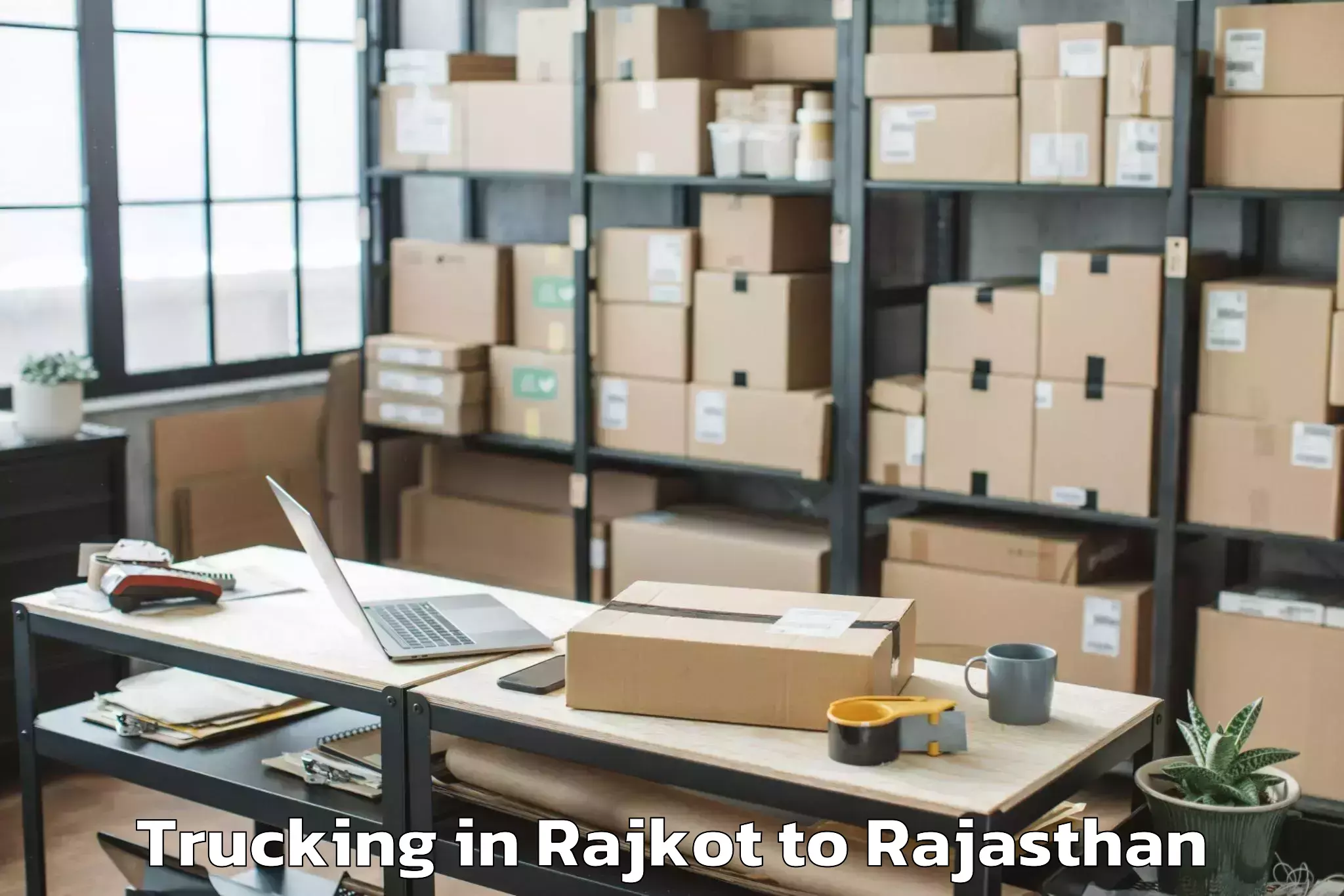 Book Rajkot to Khetri Nagar Trucking Online